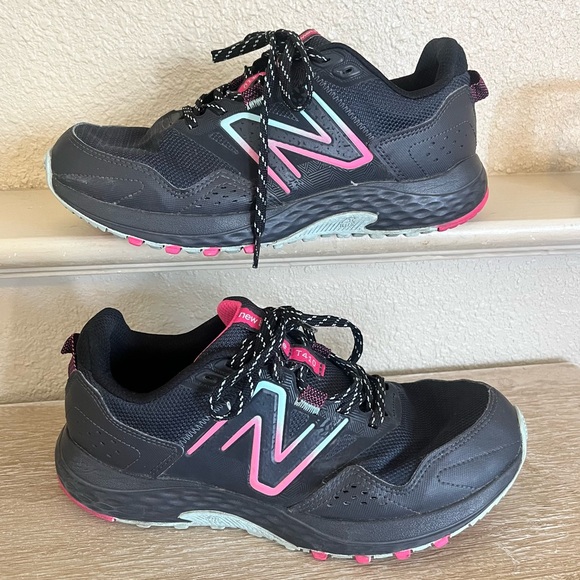 New Balance Shoes - New Balance 410v8 Womens 9.5 Trail Running Shoes Pink Black